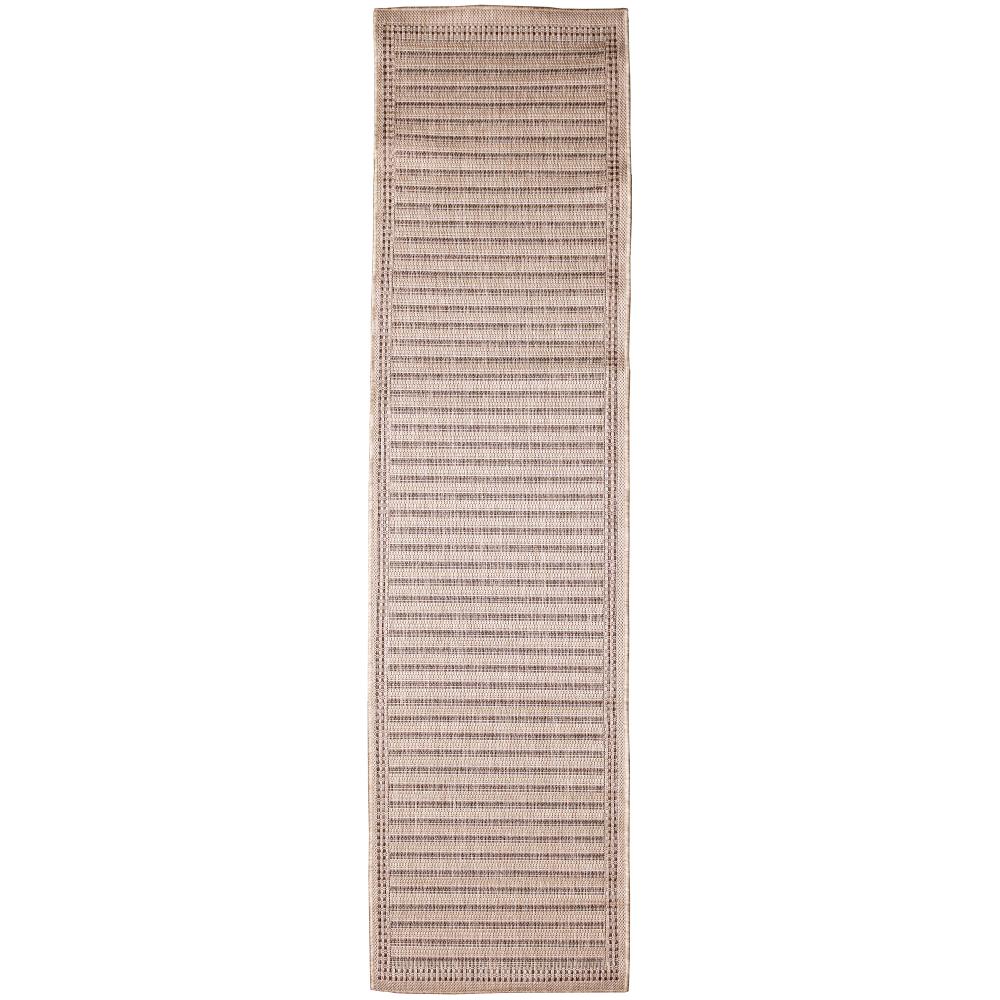 Liora Manne 8223/12 Simple Border Neutral Everywear in Natural 1 ft. 11 in. X 7 ft. 6 in.