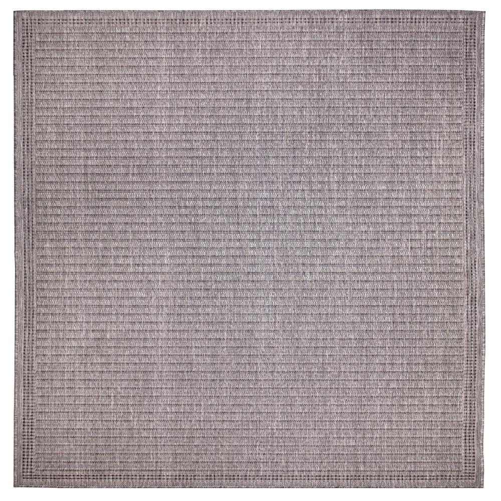Liora Manne 8223/47 Simple Border Charcoal Everywear in Charcoal 7 ft. 10 in.