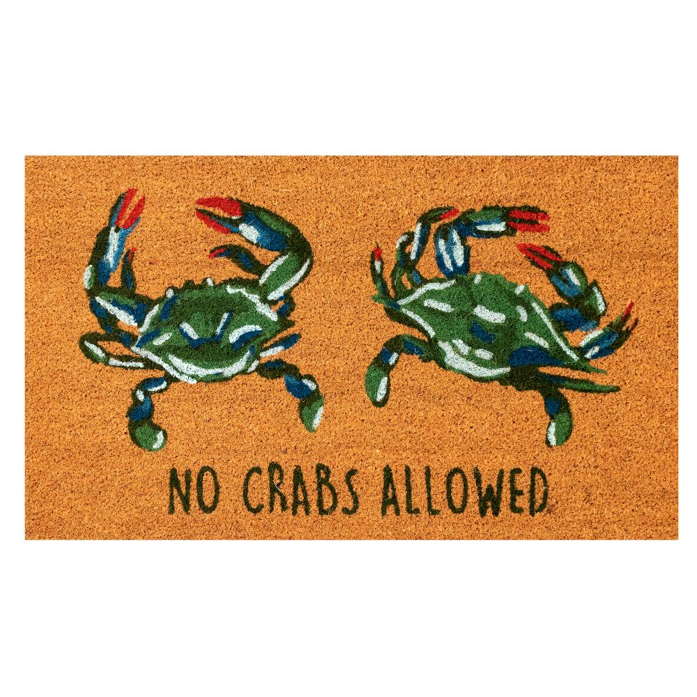 Liora Manne 2502/12 Natura No Crabs Allowed Outdoor Mat Natural 1