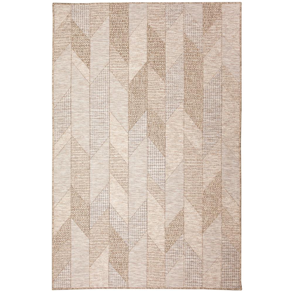 Liora Manne 6482/12 Orly Angles Indoor/Outdoor Rug Natural 5