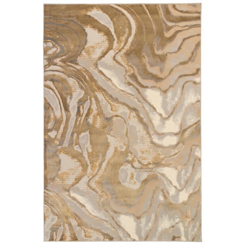 Liora Manne 7100/09 Soho Agate Indoor Rug in Gold 1 ft. 9 in. X 7 ft. 6 in.