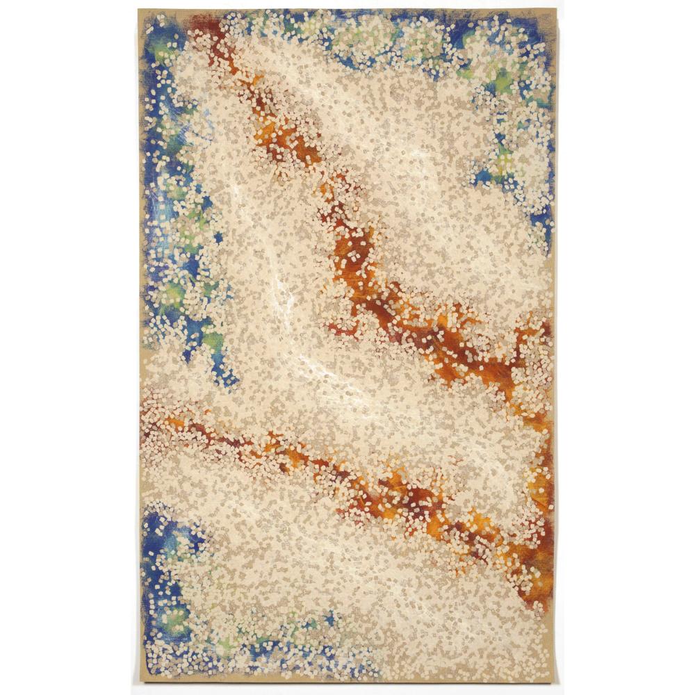 Liora Manne 4126/12 ELEMENTS SAND Hand Crafted Indoor/Outdoor Area Rug in 42"X66"