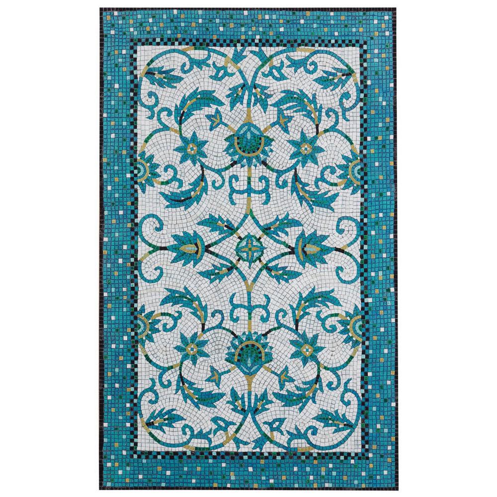 Liora Manne 4309/03 Visions IV Palazzo Indoor/Outdoor Rug Blue 42"X66"