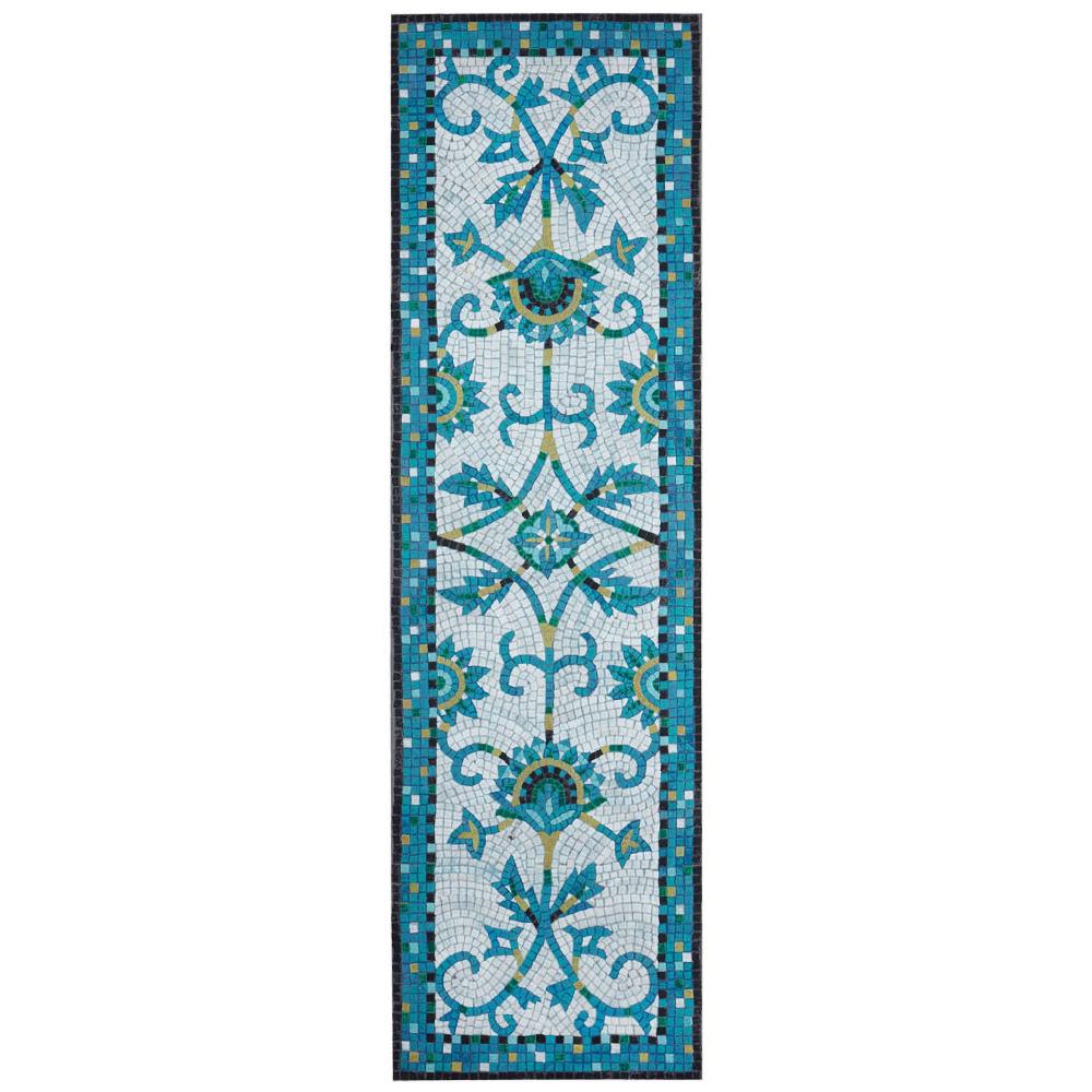 Liora Manne 4309/03 Visions IV Palazzo Indoor/Outdoor Rug Blue 27"X8