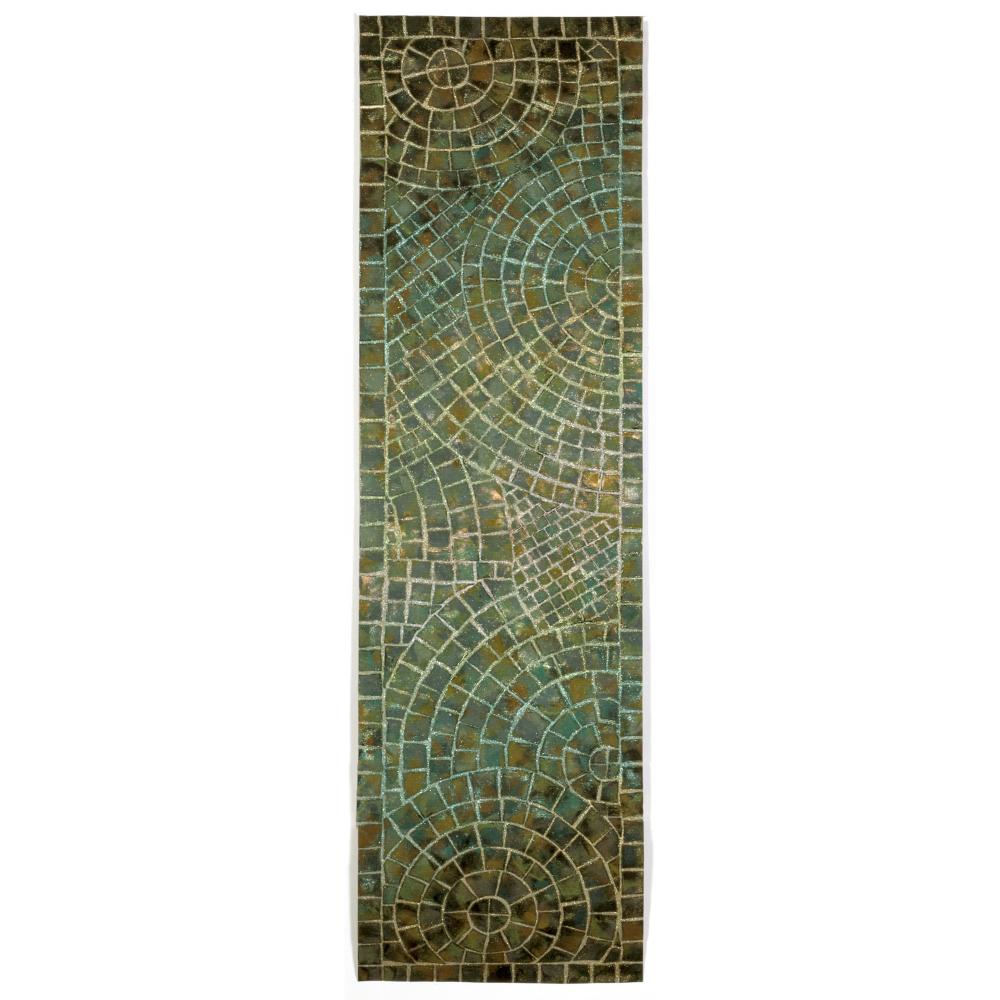 Liora Manne 3257/03 ARCH TILE LAPIS Hand Crafted Indoor/Outdoor Area Rug in 27"X8