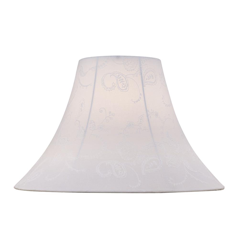 Lite Source CH1149-18 Shade in White Jacquard