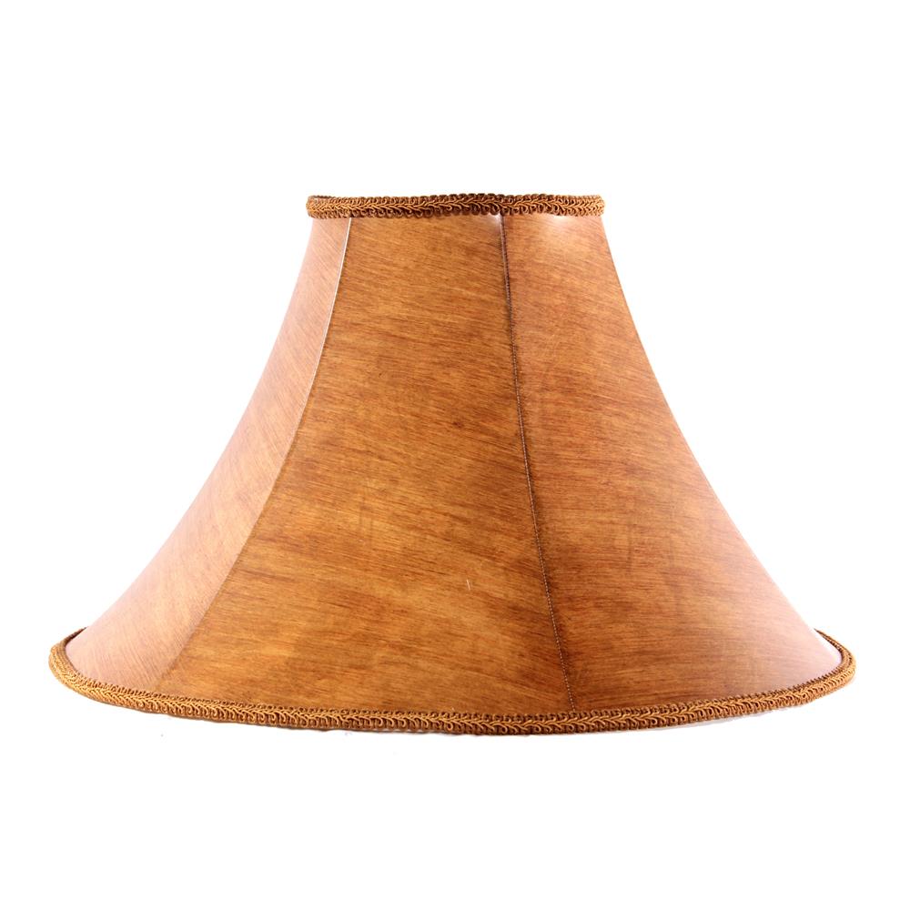 Lite Source CH1268-18 Leather Painted Bell Shade - 6.75"tx18"bx10.5"sl