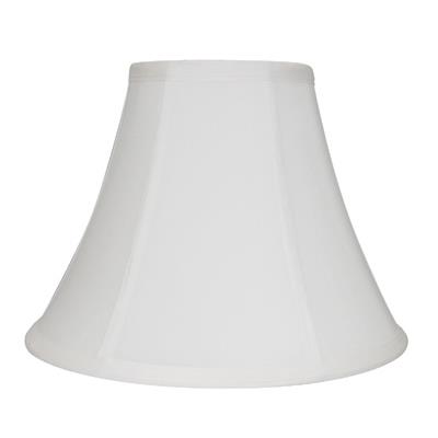 Lite Source CH1271-13 White Empire Fabric Shade - 6"tx13"bx9.5"h For C7501 & C457
