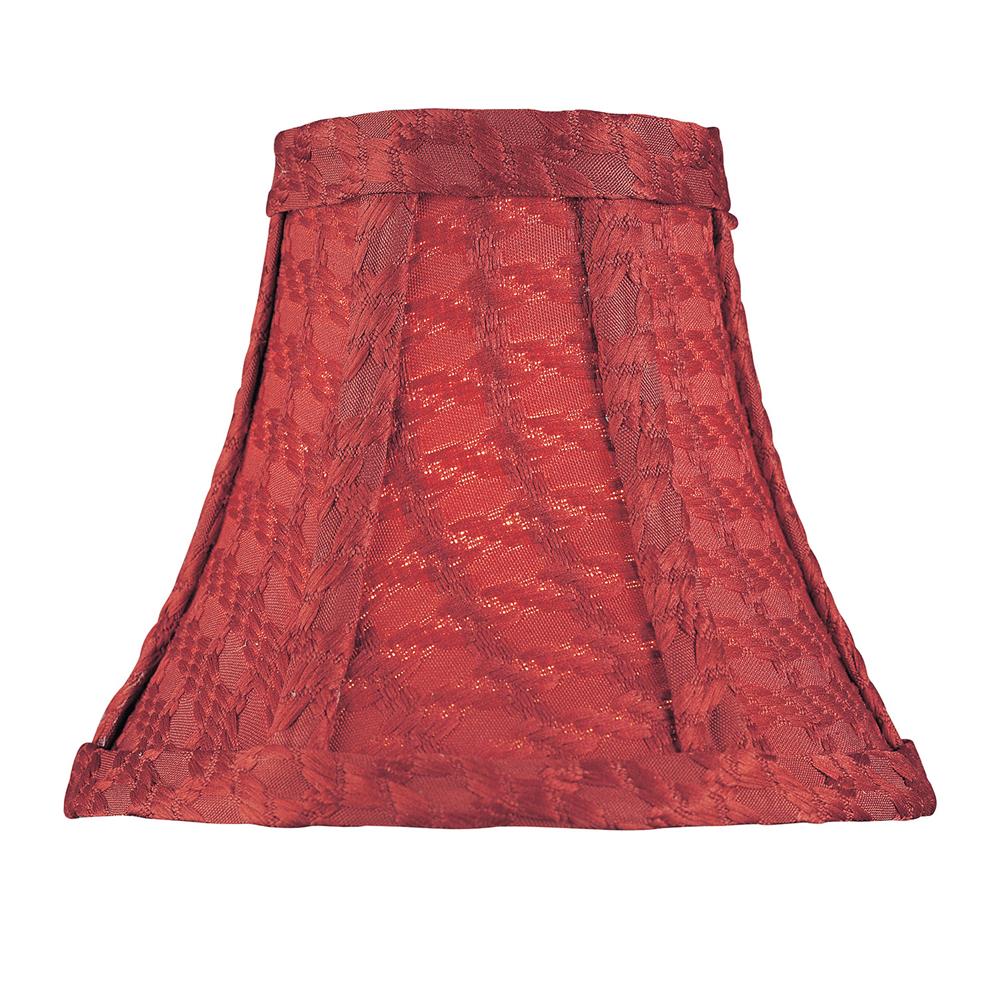 Lite Source CH5107-6 Chandelier Shade in Red Woven
