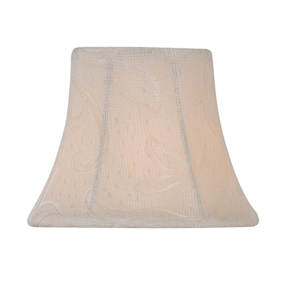 Lite Source CH5196-5 Chandelier Shade in Off-White Jacquard