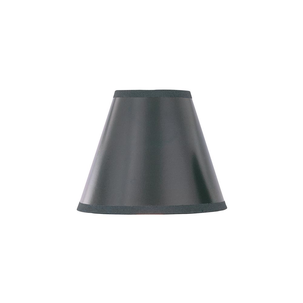 Lite Source CH573-5 Chandelier Shade in Black with Silver Liner