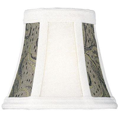 Lite Source CH575-6 Chandelier Shade in Brown Jacquard