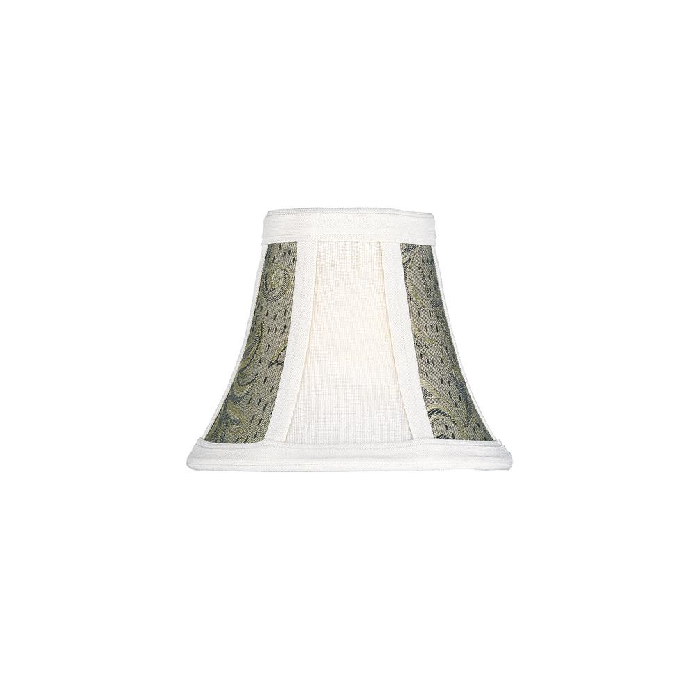 Lite Source CH575-5 Chandelier Shade in Brown Jacquard