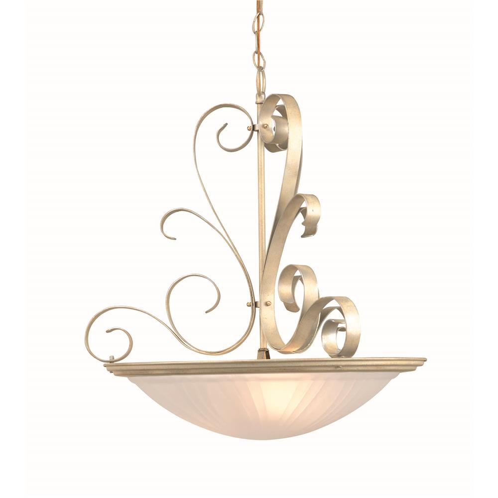 Lite Source LS-1053PEARL Variance 3 Light Pendant in Pearl