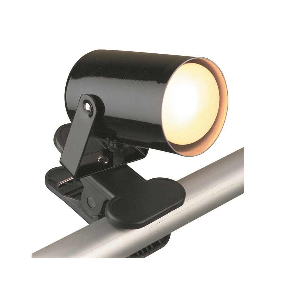 Lite Source LS-119BLK Mini Spot 1 Light Clamp-on Lamp in Black