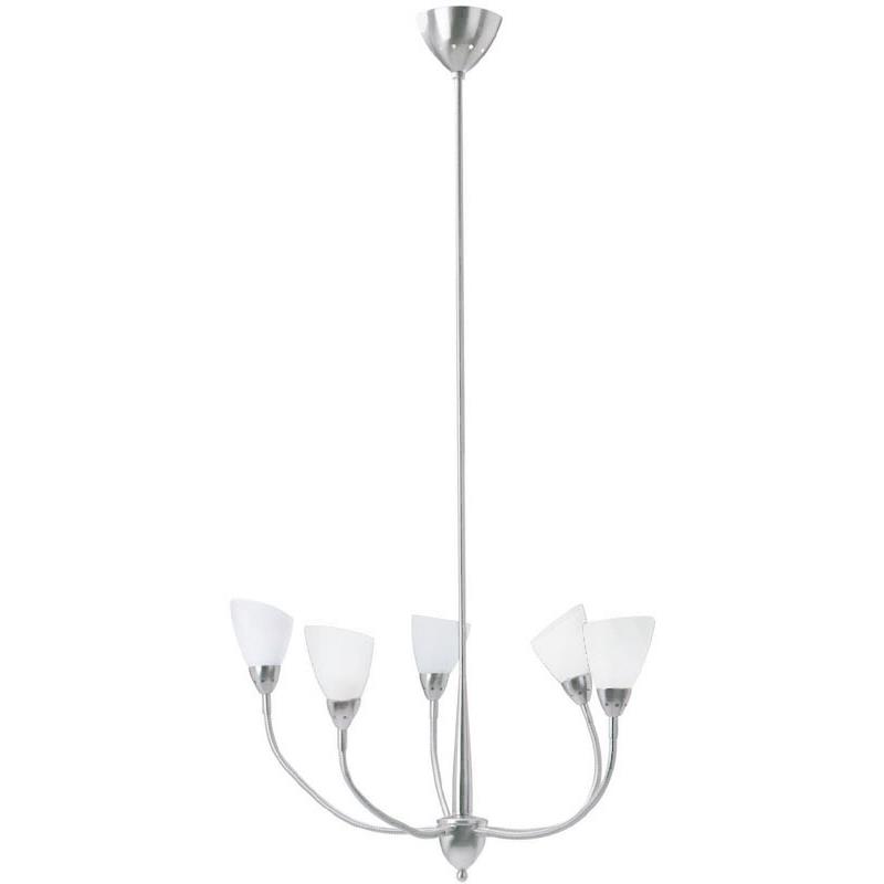 Lite Source LS-14835FROST 5-lite Ceiling Lamp, Ps/frost Type B Or G 60wx5