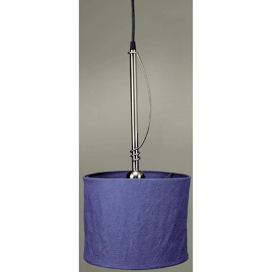 Lite Source LS-1491PS/BLU Pendant Lamp,ps W/blue Paper Shade,60w/a Type