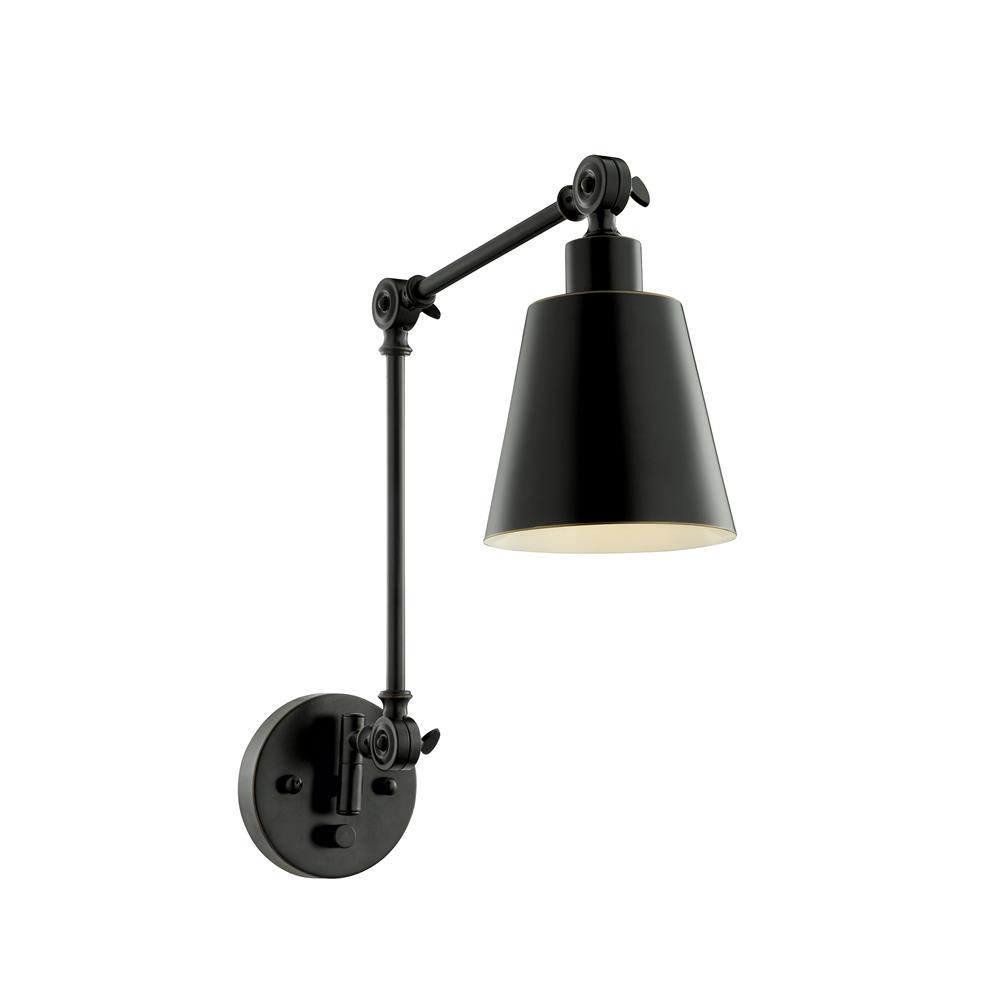 Lite Source LS-16146D/BRZ Metal Wall Lamp, Dark Bronze, Type A 60W