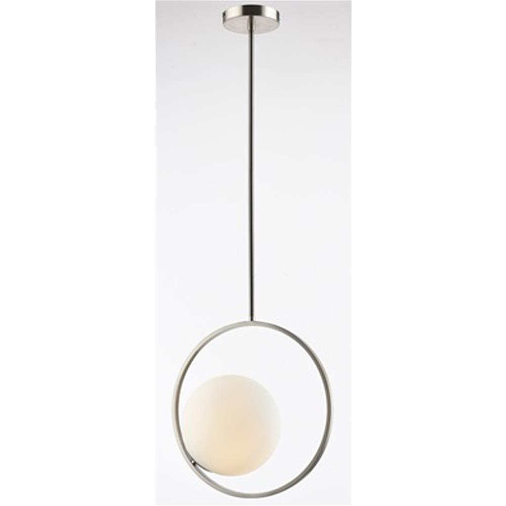 Lite Source LS-19360 Pendant, Black/painted Grey/frost Glass Shade, E27 G 60w