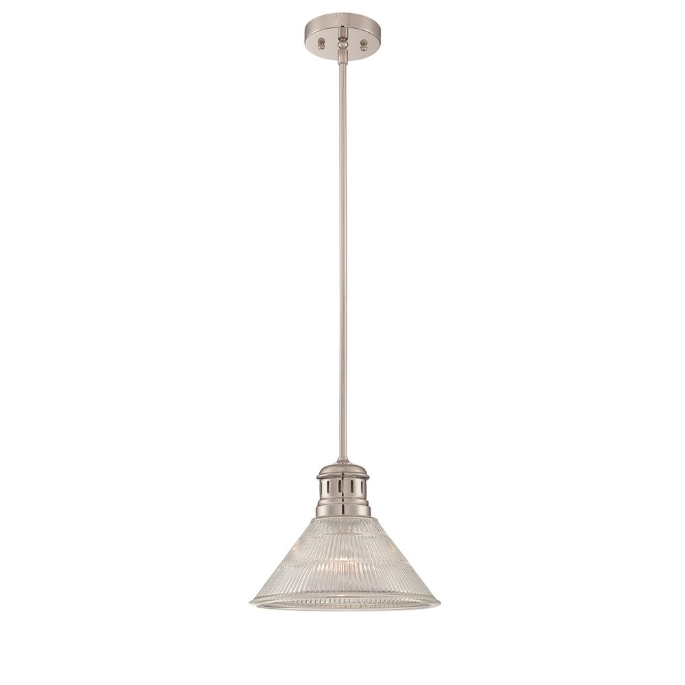 Lite Source LS-19792 Pendant, Ps/clear Glass Shade, E27 Type A 60w