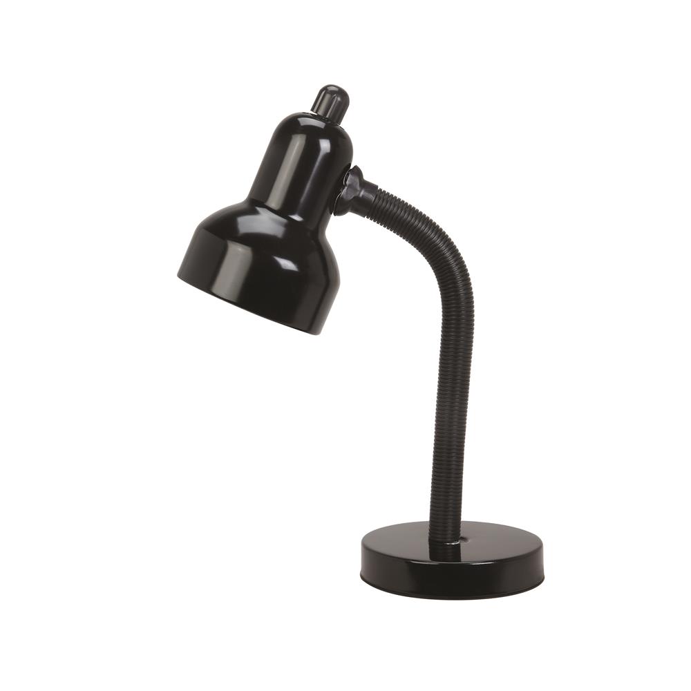 Lite Source LS-211BLK Goosy 1 Light Desk Lamp in Black