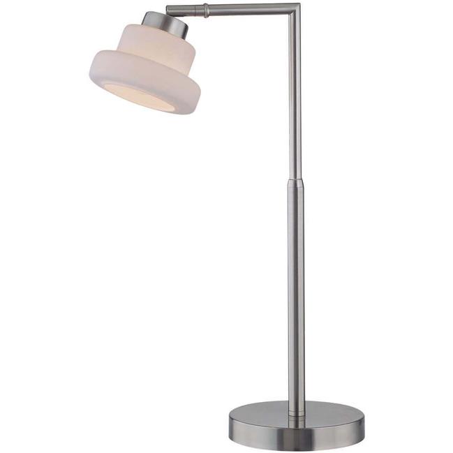 Lite Source LS-21470PS/FRO Desk Lamp, Ps, Frosted Glass Shade, E12 Type S 40w,#dci