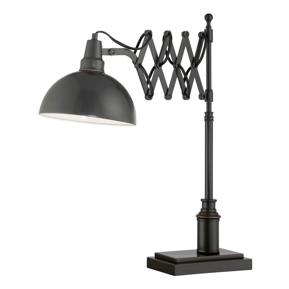 Lite Source LS-22280 Armstrong 1 Light CFL Desk Lamp in Dark Bronze with Metal