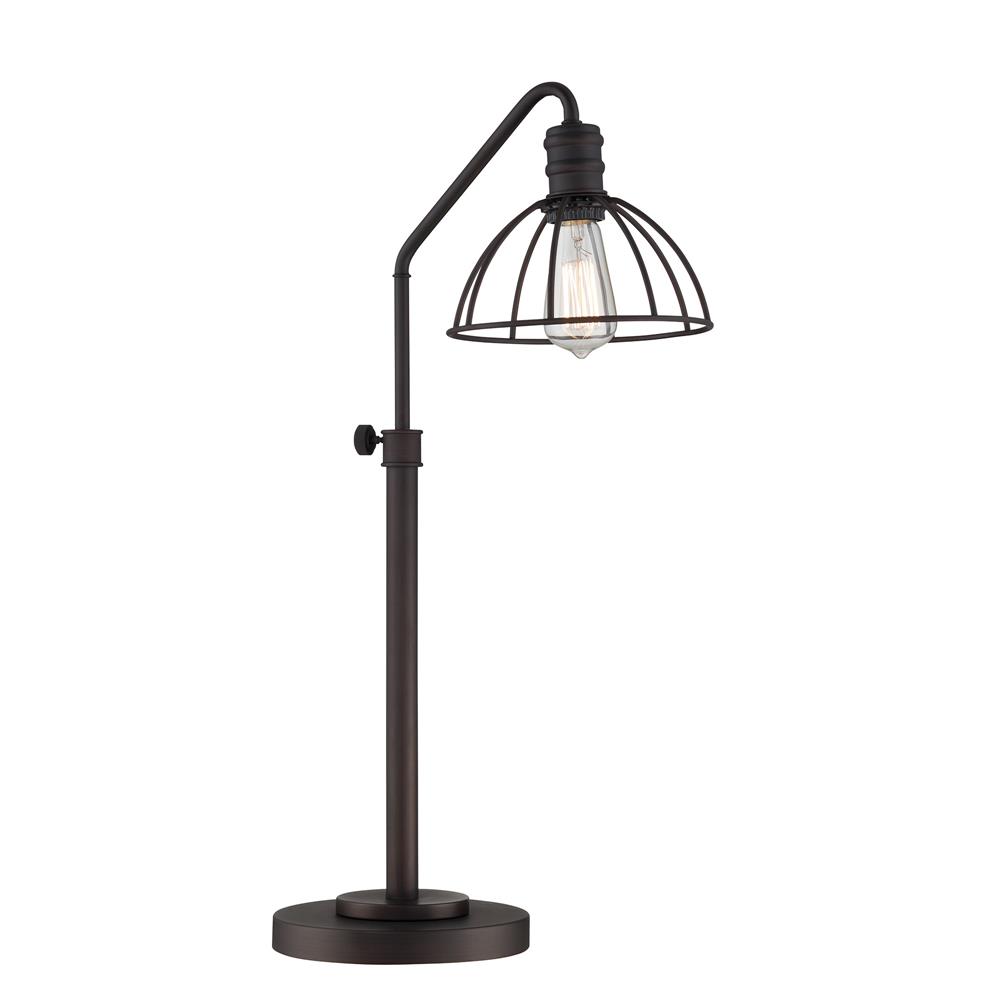 Lite Source LS-22835 Metal Table Lamp, Burnished Bronze, E27 Vintage Edison 40w