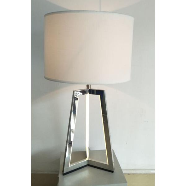 Lite Source LS-23165 Table Lamp W/Led Night, Bn/White Linen Shade, A 150W&Led 7W