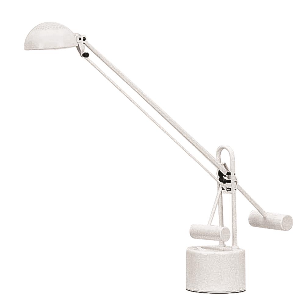 Lite Source LS-306WHT Halotech 1 Light Desk Lamp in White