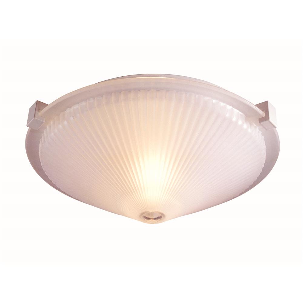 Lite Source LS-5372FRO Sanddollar 1 Light Flush Mount with Frost Glass Shade