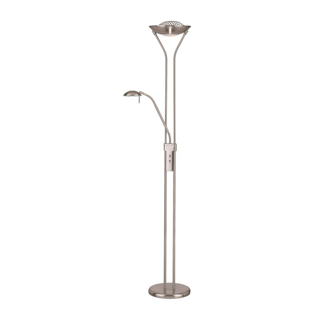 Lite Source LS-80984PS Duality II 2 Light Torch and Reading Lamp in Polished Steel
