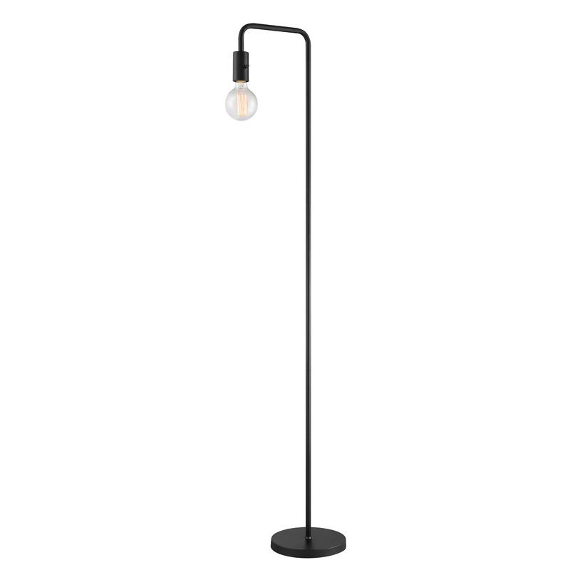 Lite Source LS-83338BLK Floor Lamp, Black, E27 Vintage G95 Bulb 40w (lu-40g95)