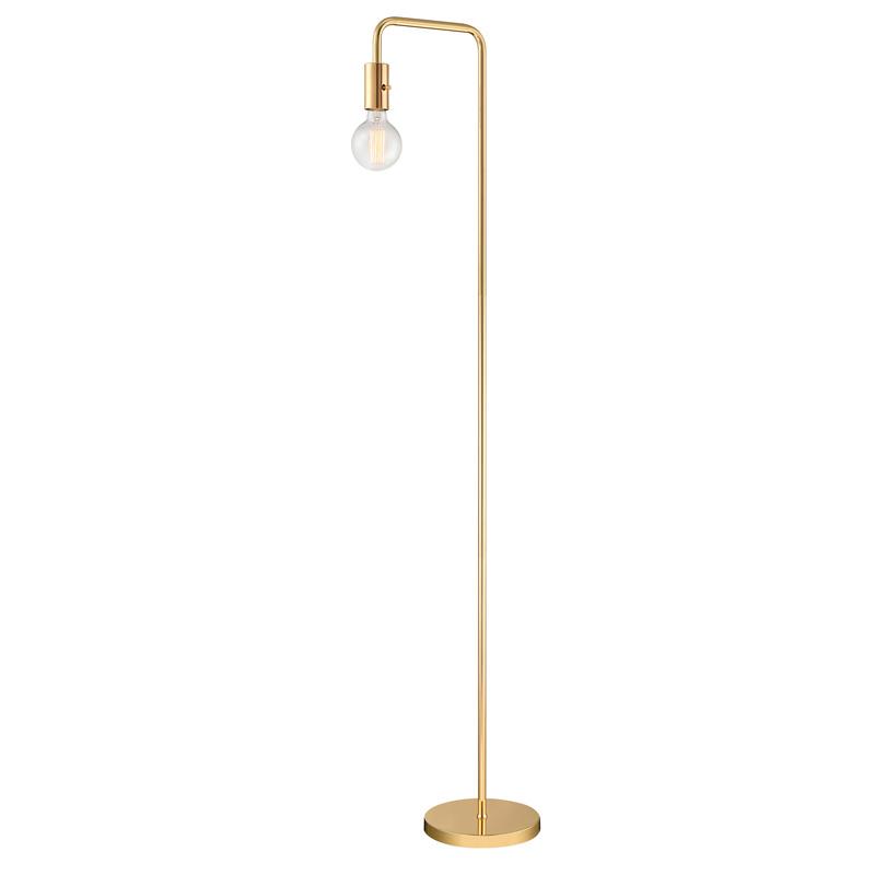 Lite Source LS-83338GOLD Floor Lamp, French Gold, E27 Vintage G95 Bulb 40w (lu-40g95)