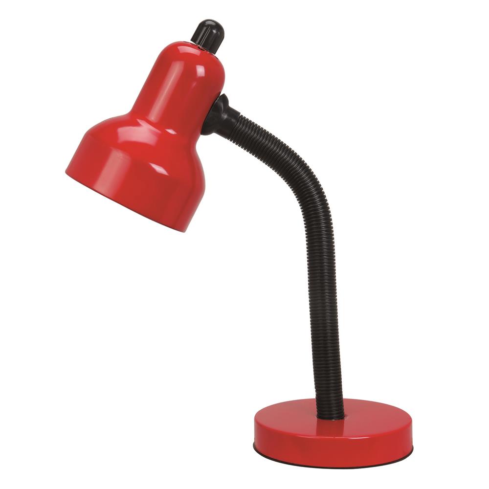 Lite Source LSF-211RED Goosy 1 Light CFL Desk Lamp in Red
