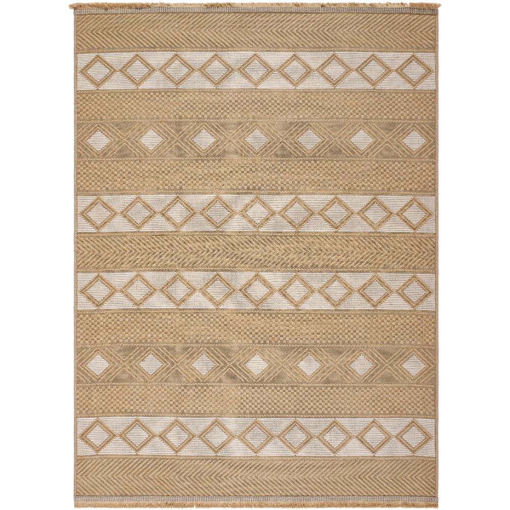 Livabliss MYS-2302 Mystery 27" x 45" Machine Woven Rug in Tan