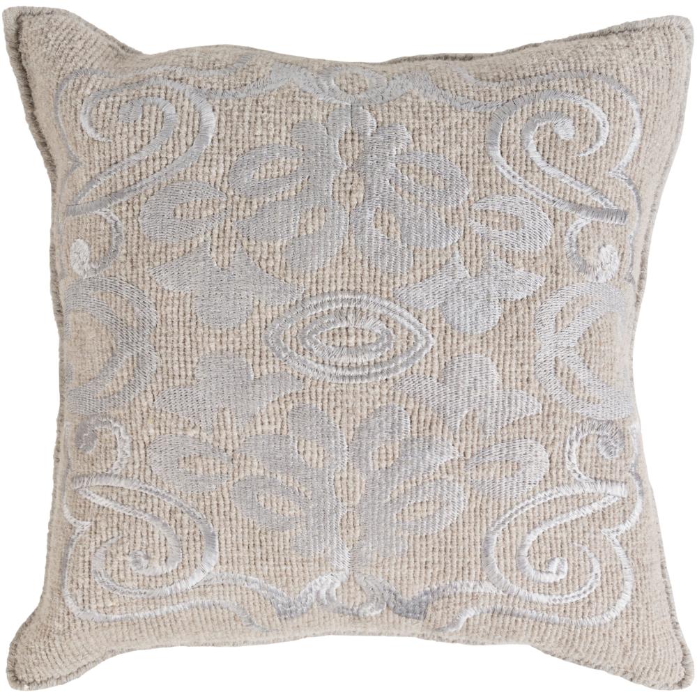 Livabliss AD001-1818 Adeline AD-001 18"L x 18"W Accent Pillow Gray, Slate