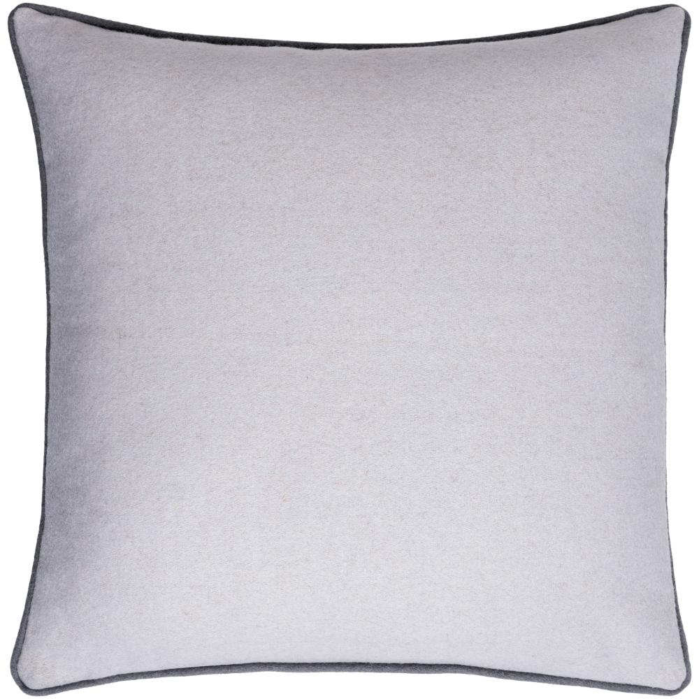 Livabliss AKL002-1818 Ackerly AKL-002 18"L x 18"W Accent Pillow Light Gray, Charcoal