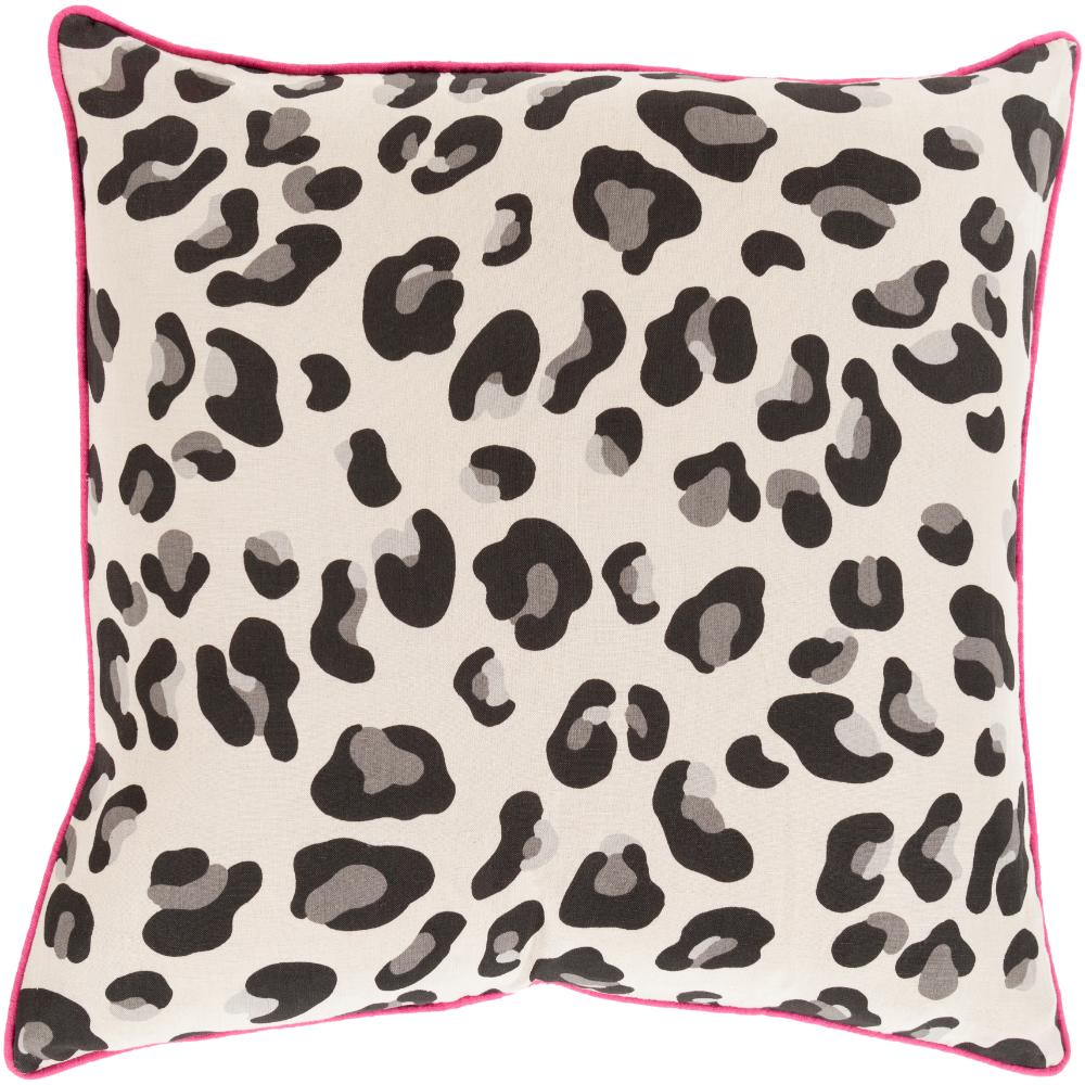 Livabliss AMR001-2020 Amour AMR-001 20"L x 20"W Accent Pillow Beige, Black, Gray, Magenta
