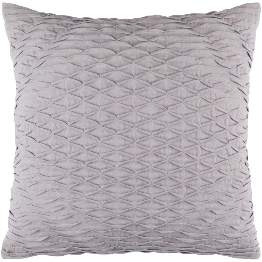 Livabliss BK004-2020 Baker BK-004 20"L x 20"W Accent Pillow Medium Gray