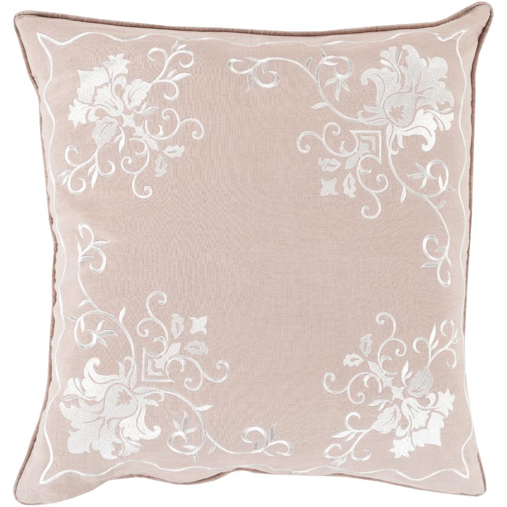 Livabliss ELO001-1818 Eloise ELO-001 18"L x 18"W Accent Pillow Lilac, White