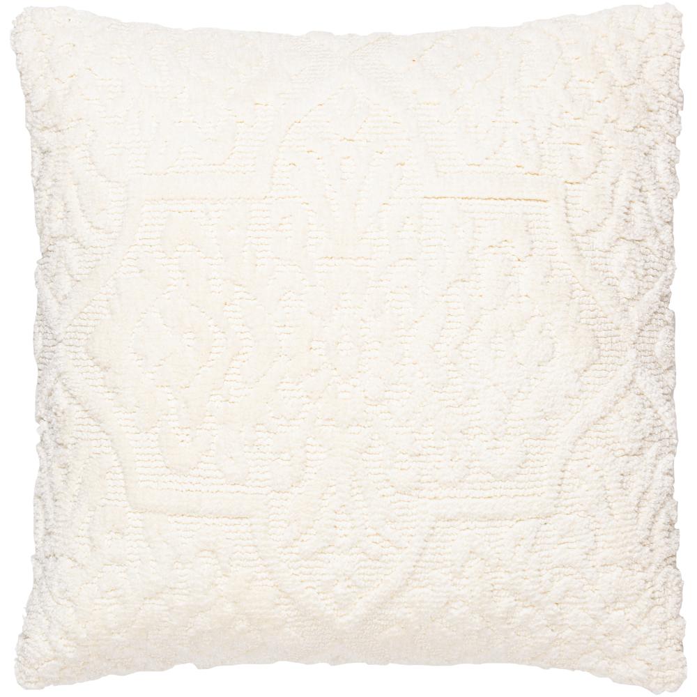 Livabliss FSC001-1818 Frisco FSC-001 18"L x 18"W Accent Pillow White