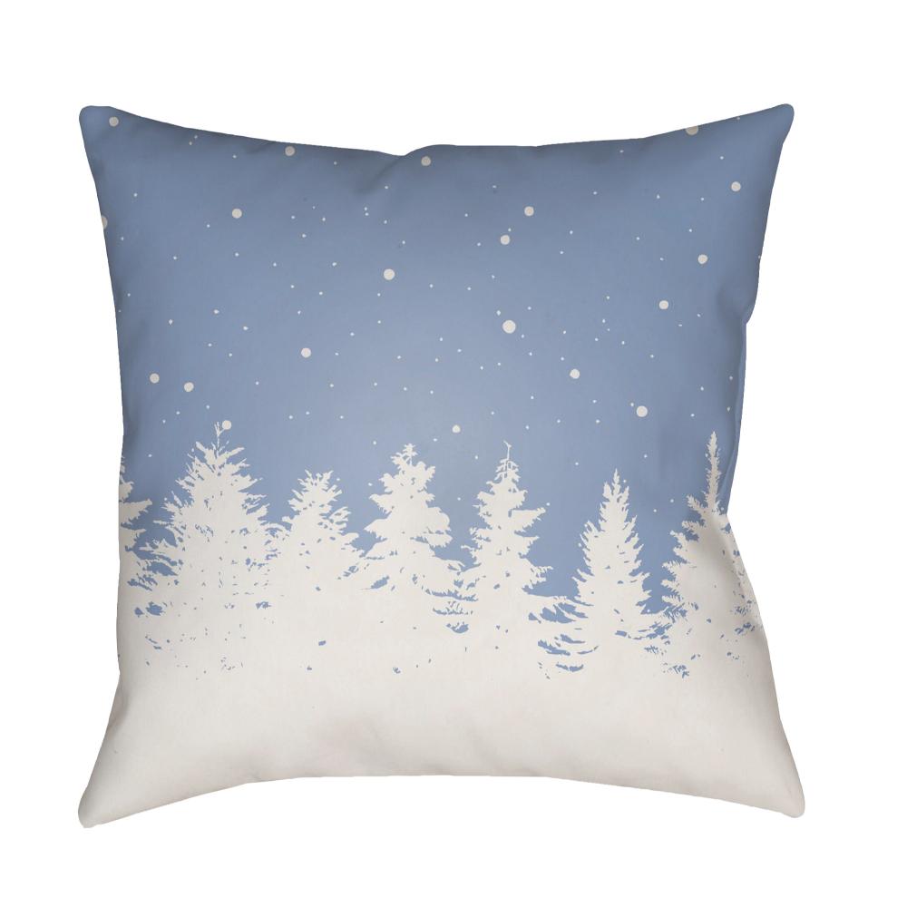 Livabliss HDY111-1818 Trees HDY-111 18"L x 18"W Accent Pillow in Light Silver