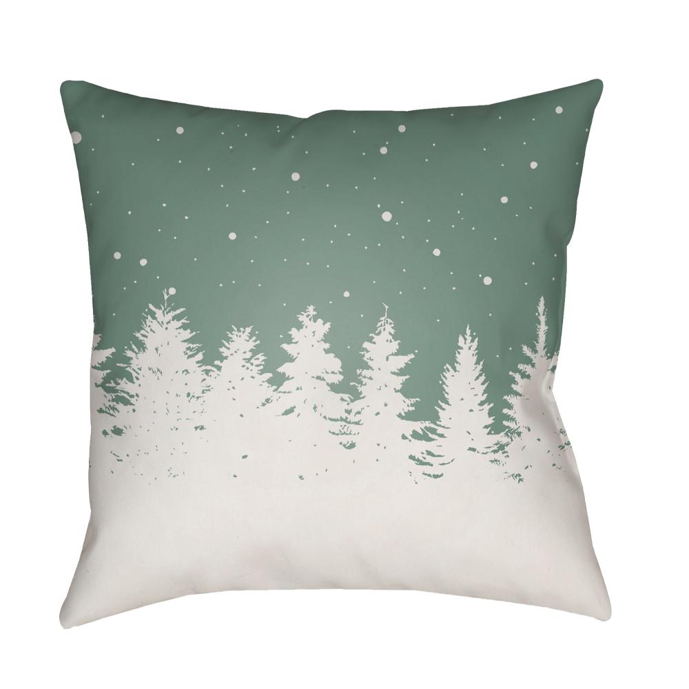 Livabliss HDY114-1818 Trees HDY-114 18"L x 18"W Accent Pillow in Light Silver