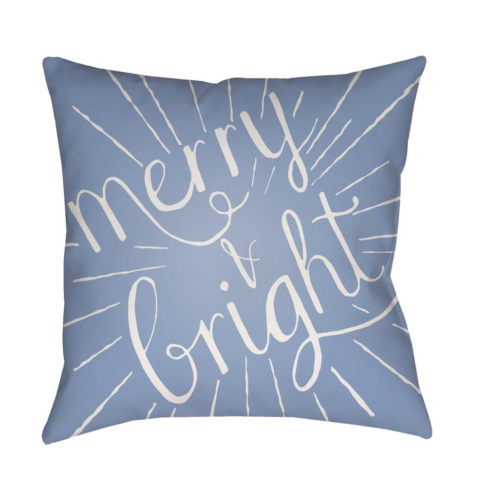 Livabliss HDY123-1818 Merry and Bright HDY-123 18"L x 18"W Accent Pillow in Pewter