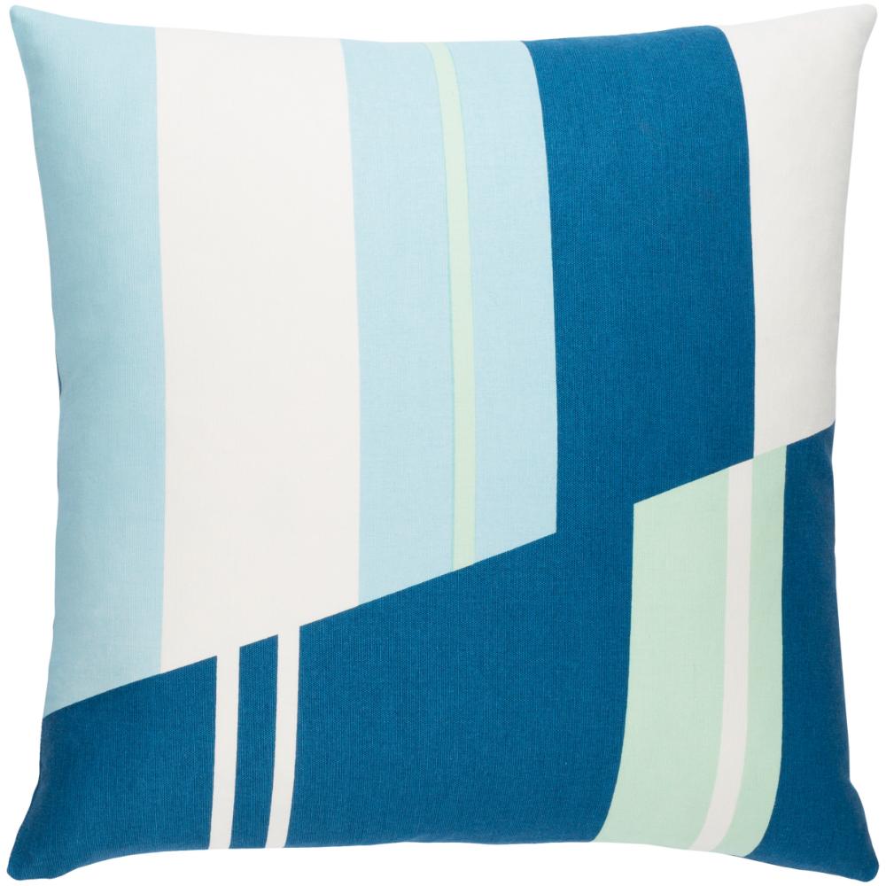Livabliss INA009-2020 Lina INA-009 20"L x 20"W Accent Pillow in Blue