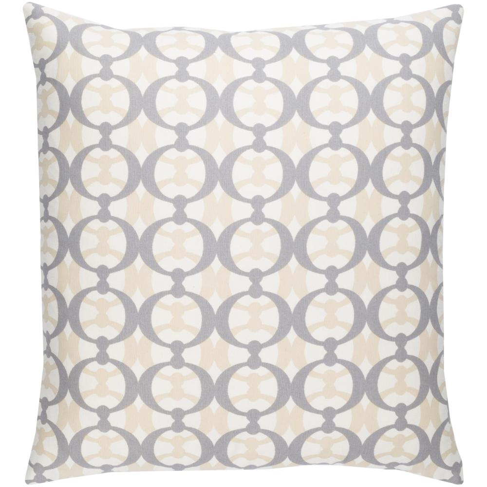 Livabliss INA018-1818 Lina INA-018 18"L x 18"W Accent Pillow in Gray
