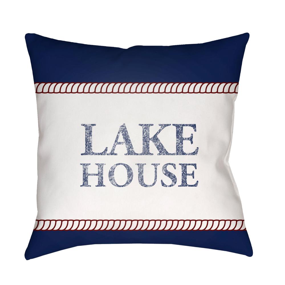 Livabliss LAKE006-1818 Lake House LAKE-006 18"L x 18"W Accent Pillow in Off-White