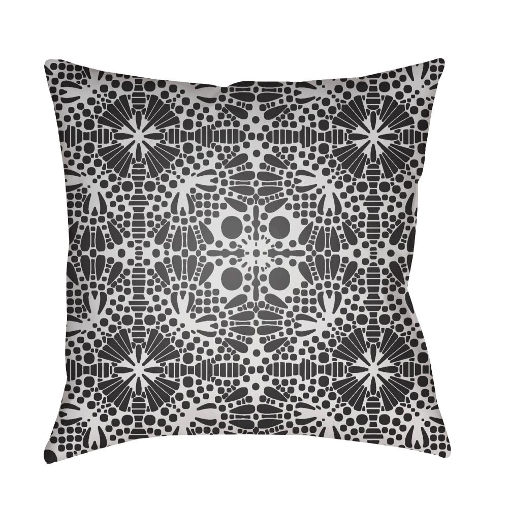 Livabliss LC003-1818 Laser Cut LC-003 18"L x 18"W Accent Pillow in Off-White