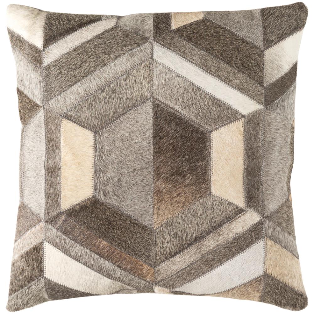 Livabliss LCN002-1818 Lycaon LCN-002 18"L x 18"W Accent Pillow in Taupe